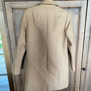 Theory Camel Cashmere Double Breasted Coat, M